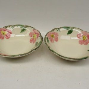 2-Franciscan China DESERT ROSE 5 7/8 Inch Cereal Bowls USA